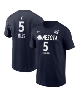 Men's Minnesota Lynx Olivia Miles Explorer Edition Name & Number Screen-Print Graphics Crewneck Cotton T-Shirt