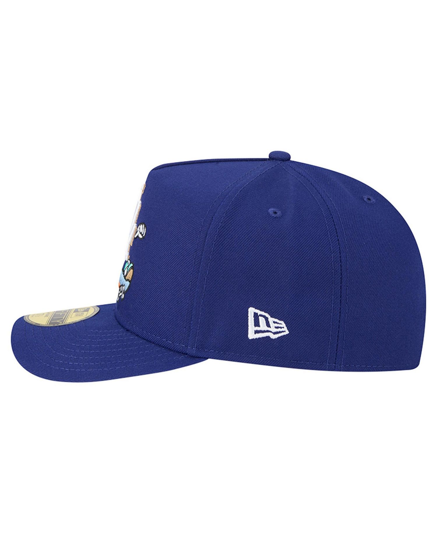 Men's Dark Blue Los Angeles Dodgers Cartoon A-Frame 59FIFTY Fitted Hat