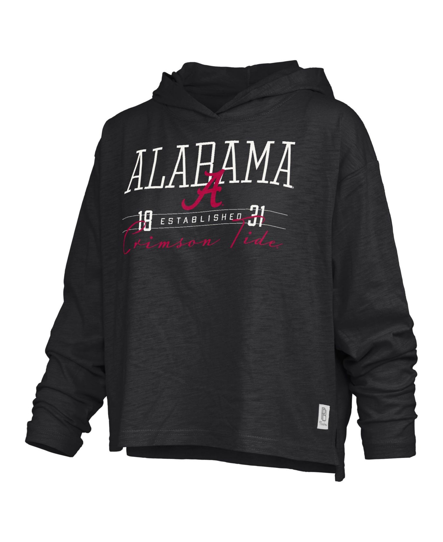Women's Alabama Crimson Tide Castillo Slub Long-Sleeve Hooded T-Shirt