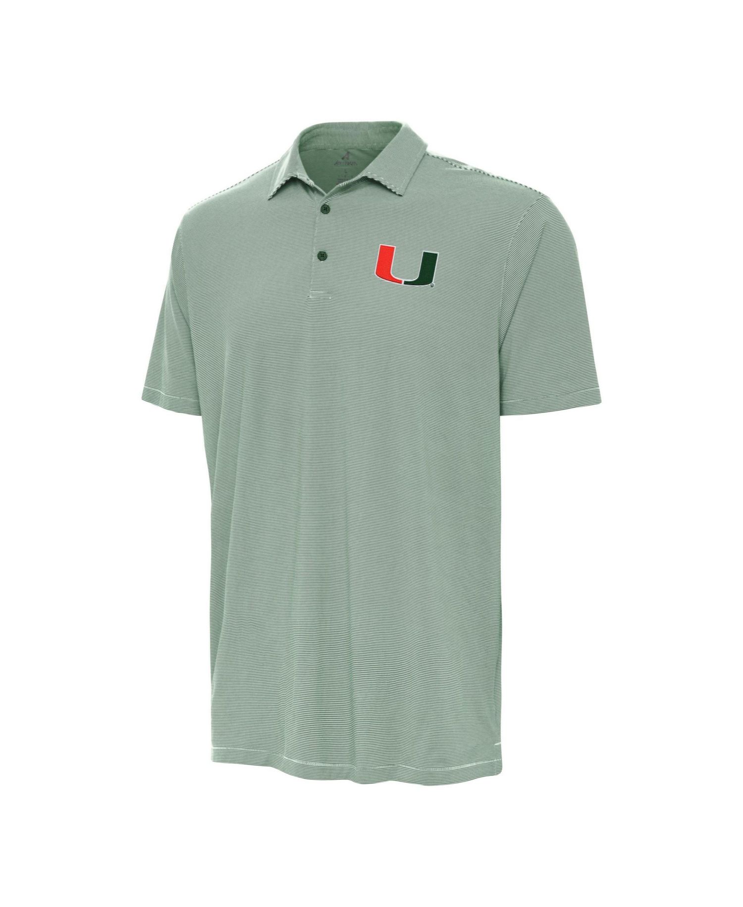 Men's Hunter Green Miami Hurricanes Twine Polo Shirt