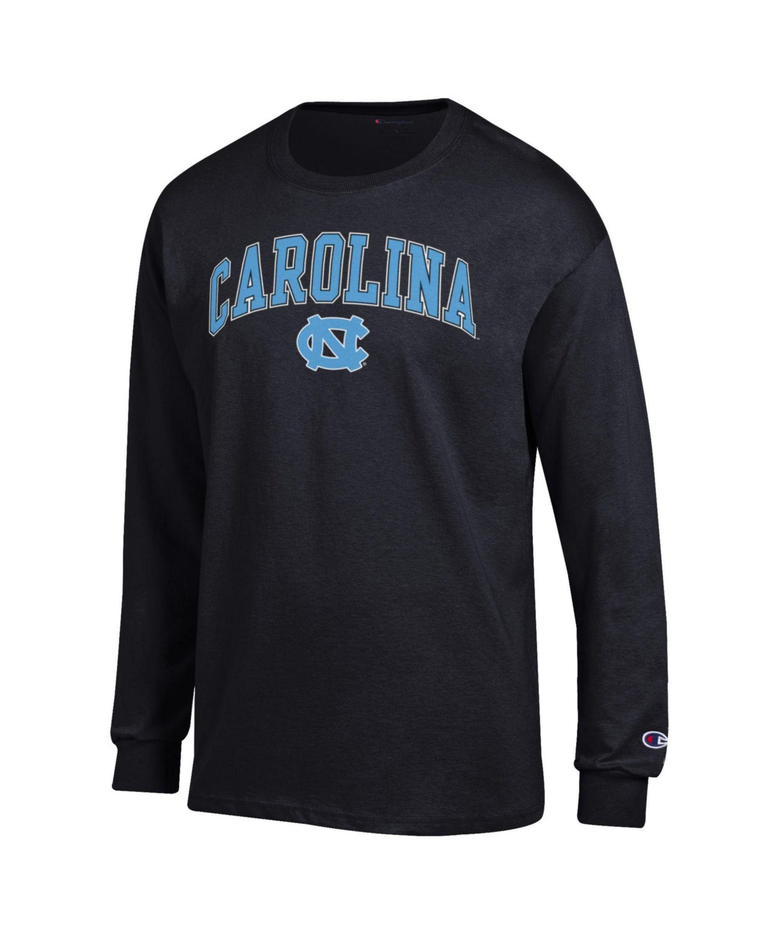 Men's Carolina Blue North Carolina Tar Heels Arch Over Logo Long Sleeve T-Shirt