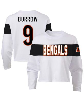 Plus Size Cincinnati Bengals Joe Burrow Long-Sleeve T-Shirt