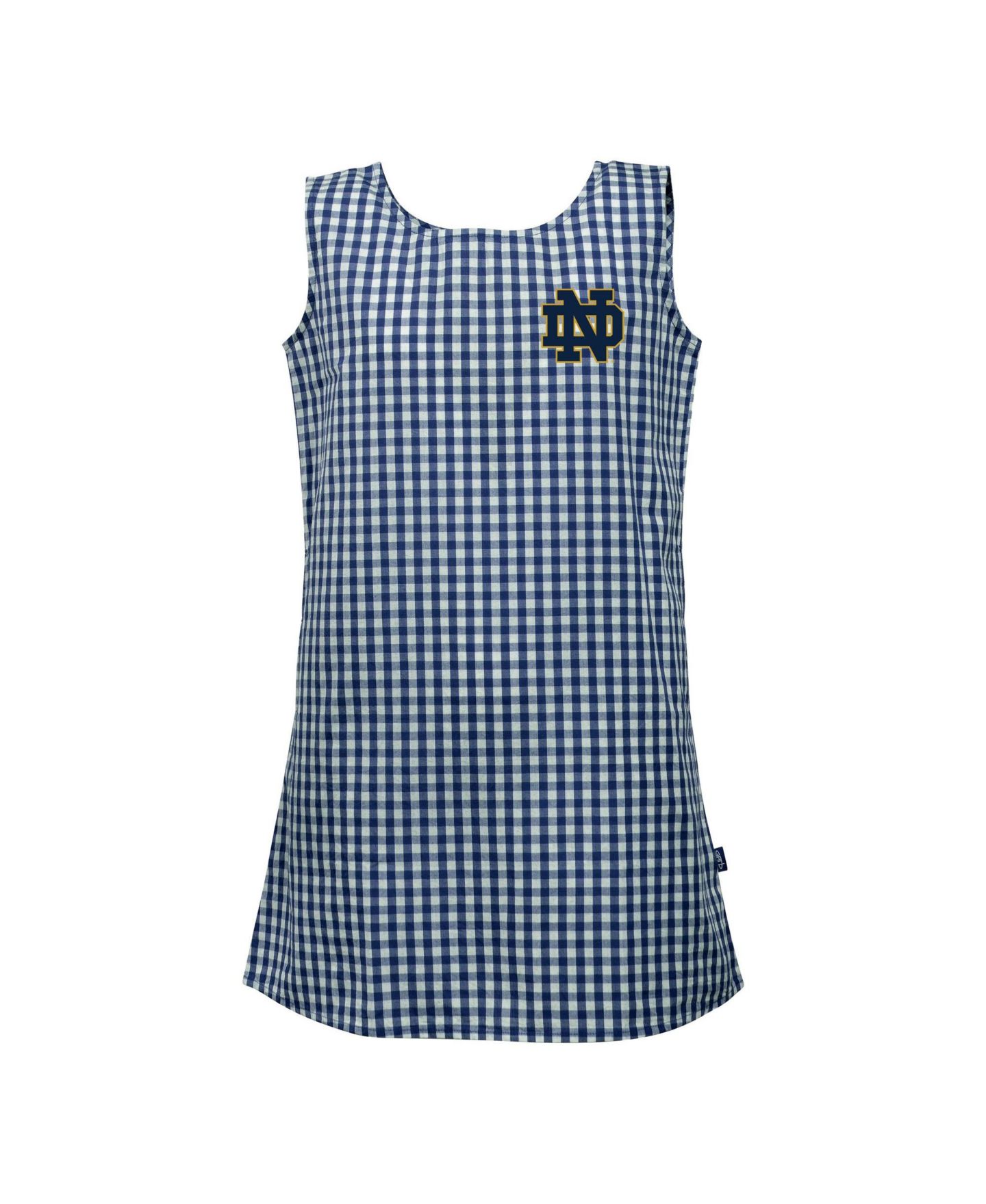 Платье Garb Navy Notre Dame Fighting Irish Woven Gingham для девочек-малышей — фото 1