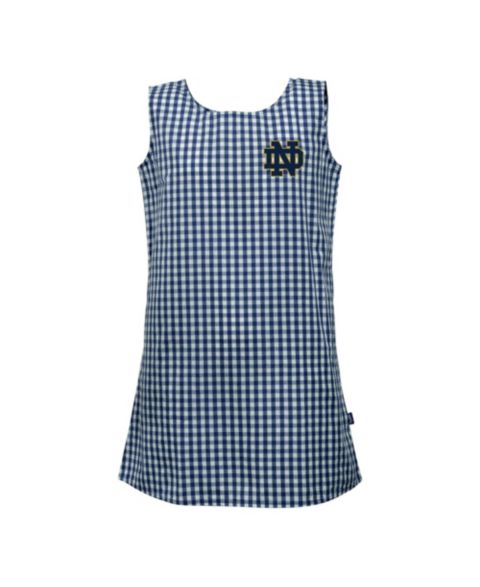 Платье Garb Navy Notre Dame Fighting Irish Woven Gingham для девочек-малышей