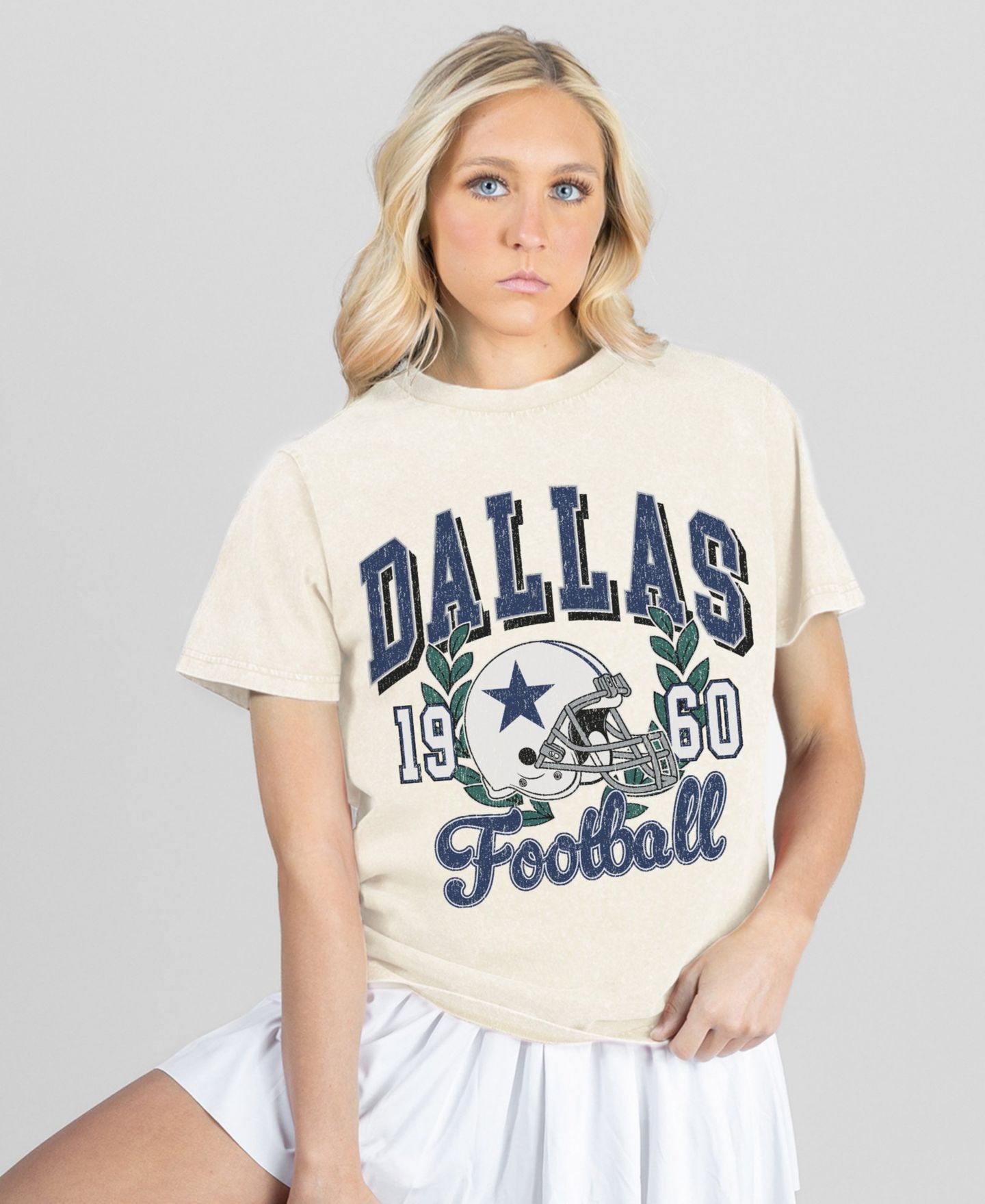 Женская футболка Gameday Couture Dallas Cowboys Raised on Victory Distressed Classic-Fit Cotton-Blend — фото 3