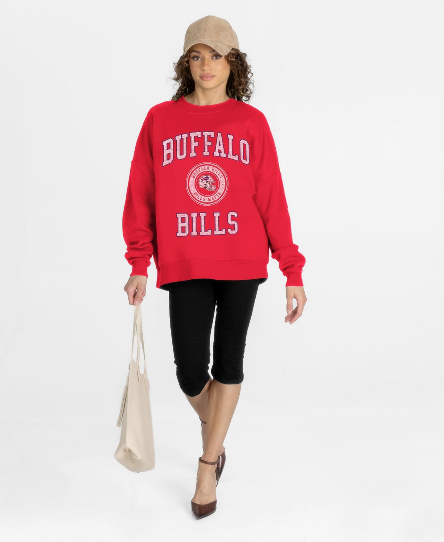 Женские толстовки Gameday Couture Buffalo Bills Oversized Dropped-Shoulder — фото 4