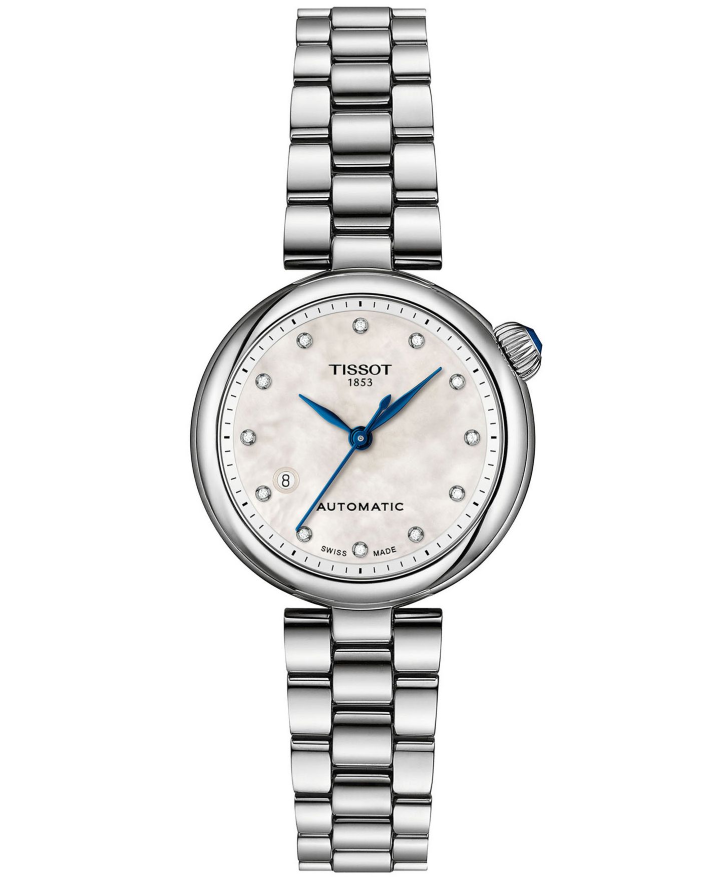 Женские часы Tissot Desir Automatic Silver-Tone Stainless Steel Bracelet Watch 28mm — фото 1