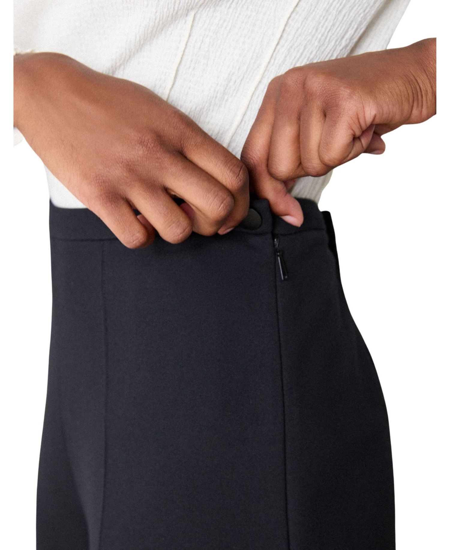 Women's Straight High-Waisted Lila Ponte Trouser