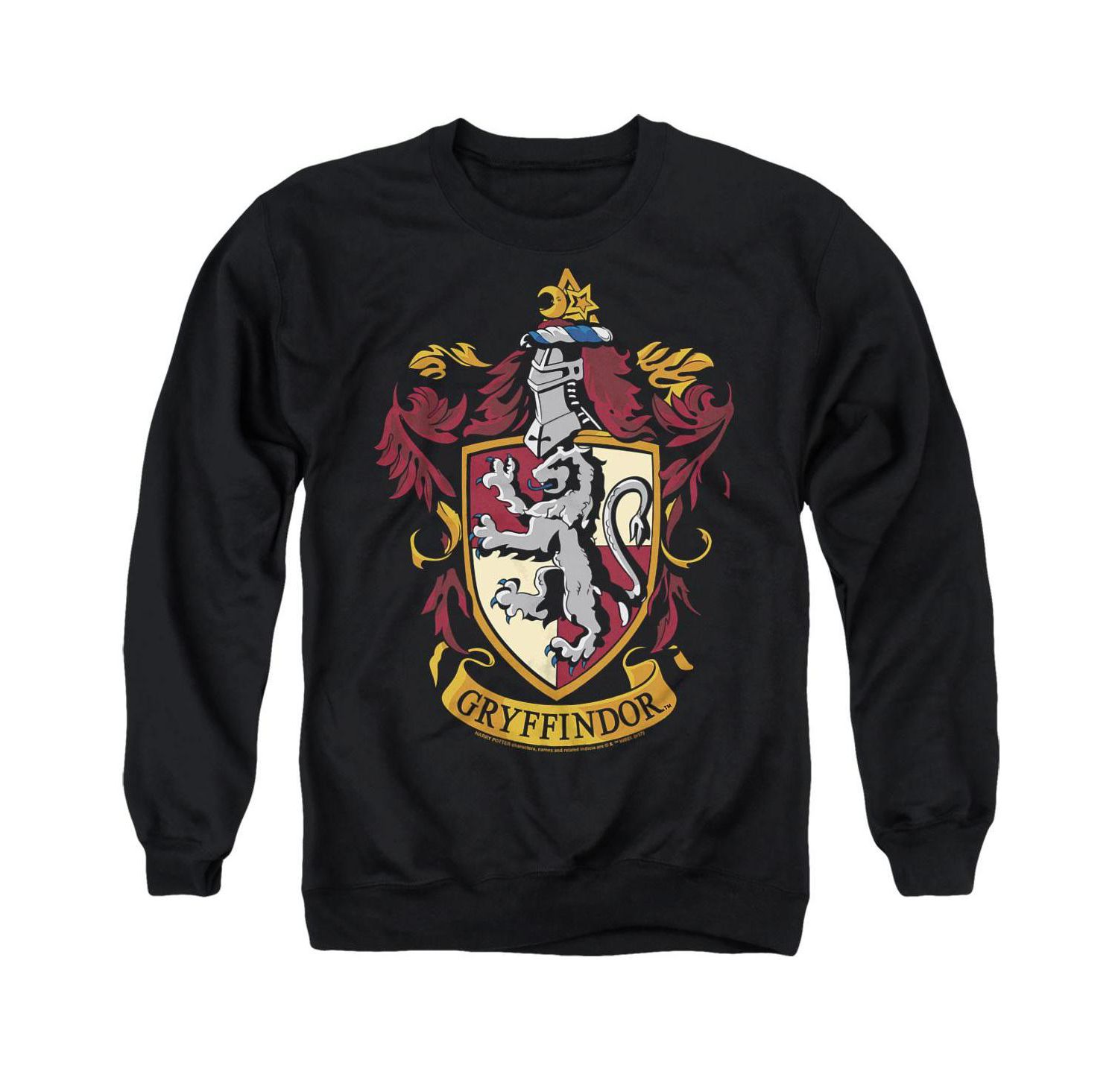 Men's Gryffindor Crest Graphic Crewneck Pullover Sweatshirt