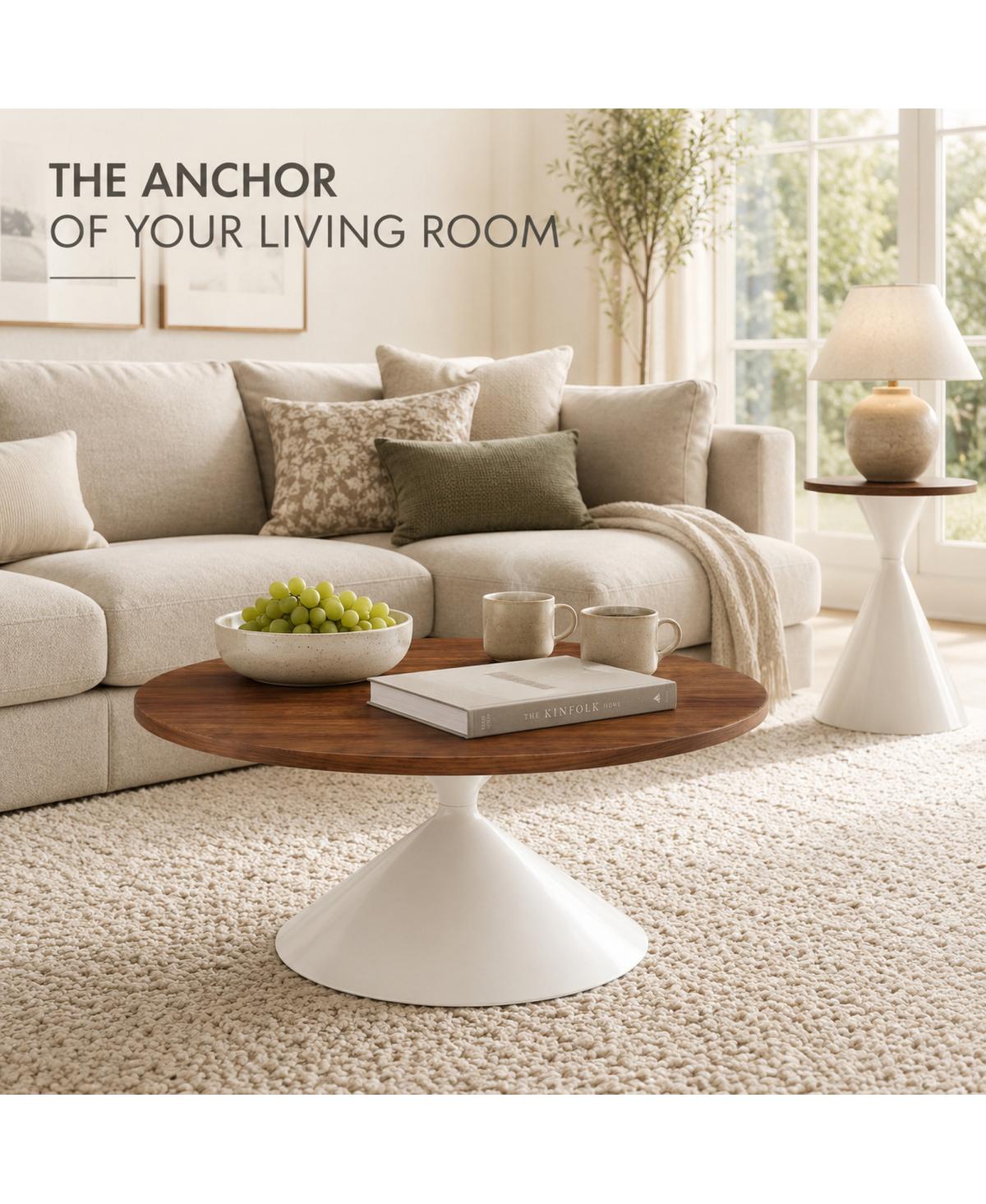 Streamdale Furniture 2-Piece Round Coffee Table Set