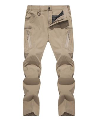 Men's Lightweight Quick Dry Hiking Cargo Pants Water Resistant 8 Pockets