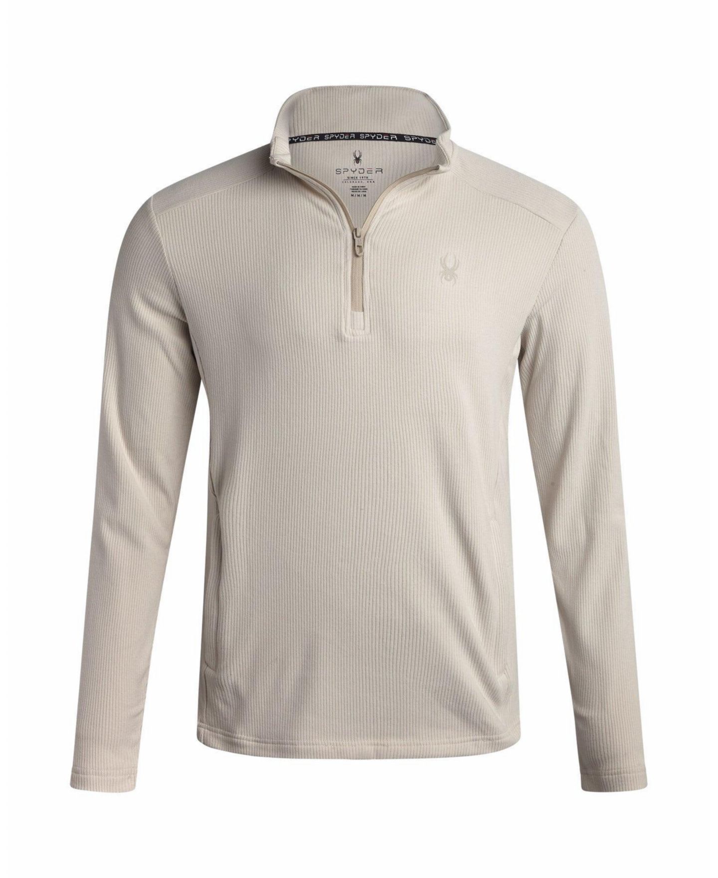 Мужской свитшот Spyder Corduroy Quarter Zip, цвет: Костяной — фото 2