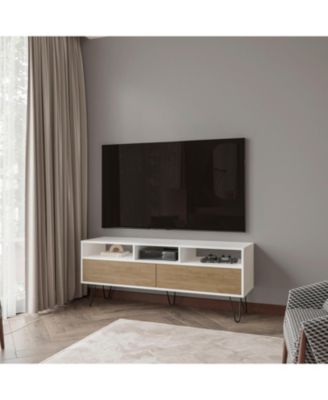 Olds TV Stand with 2 Doors and Open Storage
