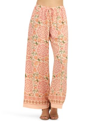 Juniors' Wide-Leg Pull-On Pants