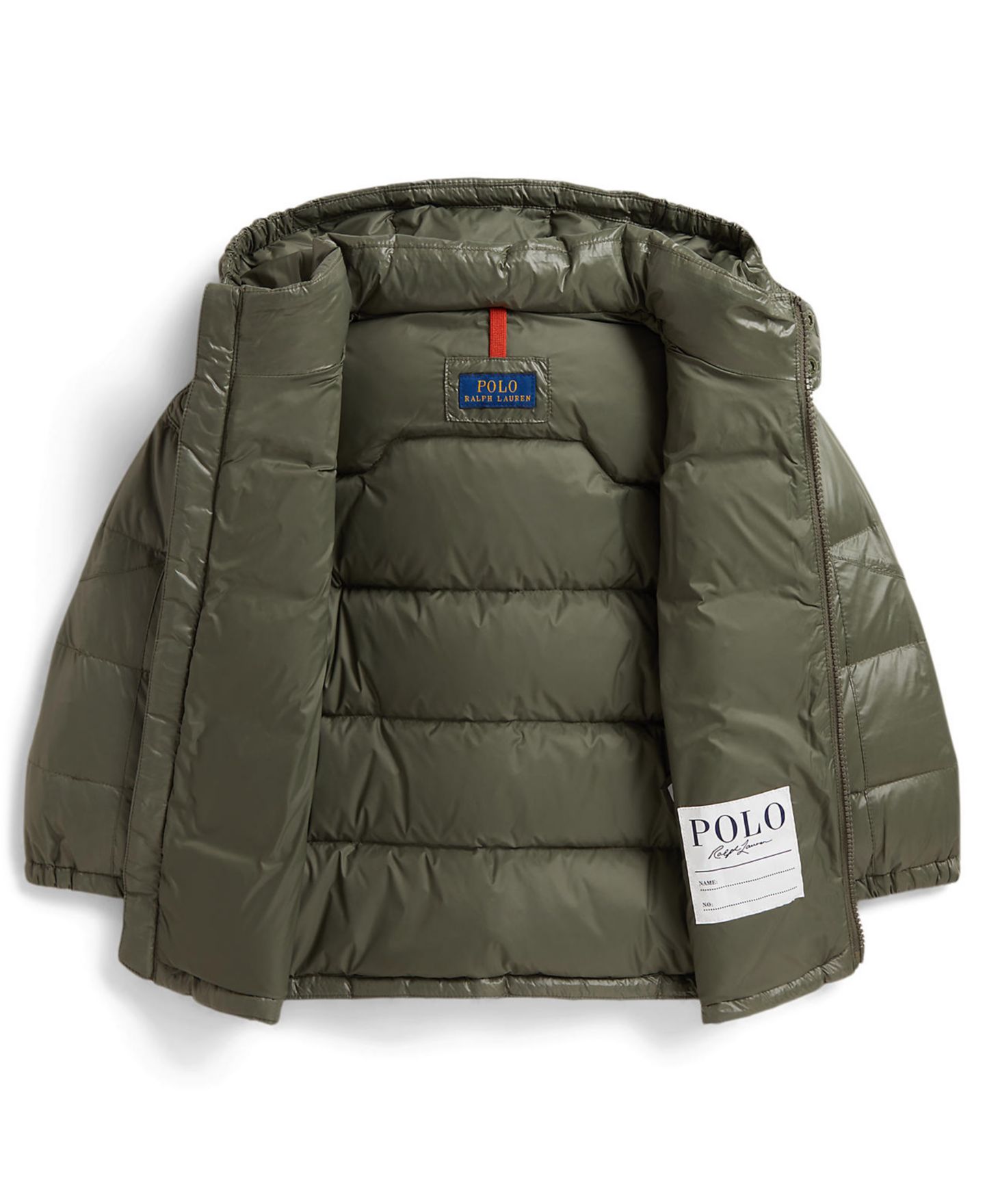 Куртка Polo Ralph Lauren The Gorham Glossed Down Jacket для мальчиков, цвет: Оливковый — фото 6