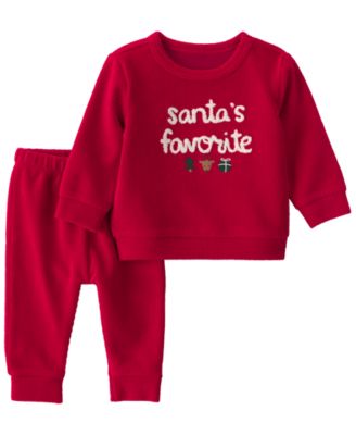 Baby Boys' or Baby Girls' Santa's Favorite Top and Pants, 2-Piece Set 
