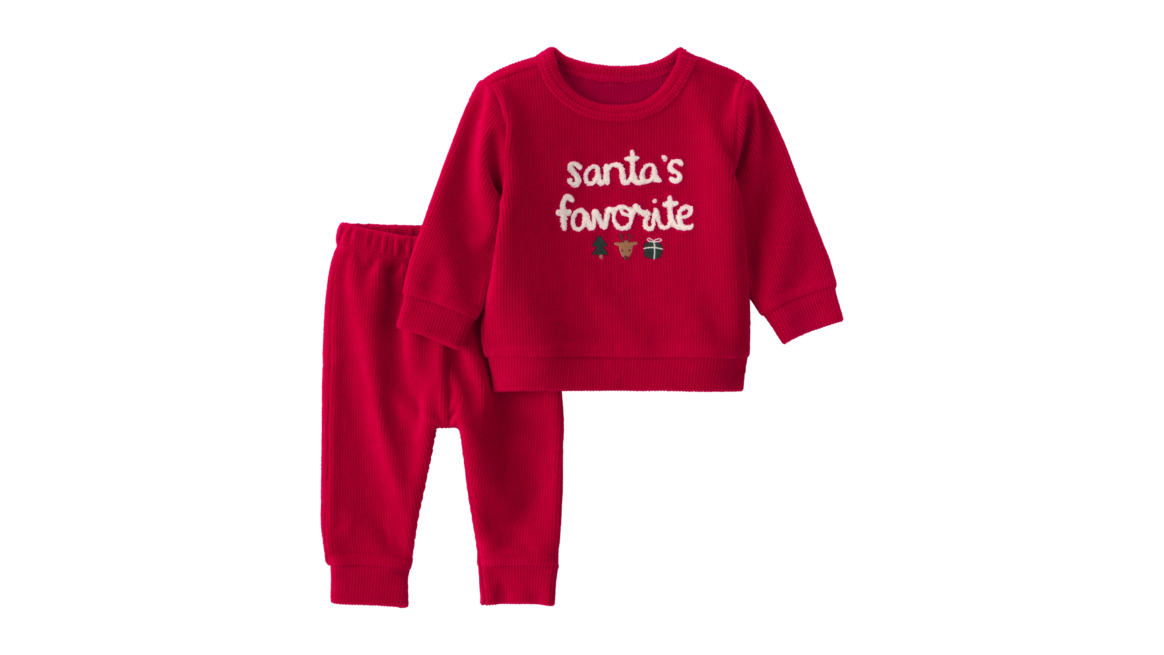 Carter's Baby Boys' and Girls' Santa's Favorite Top Pants, 2-Piece Set