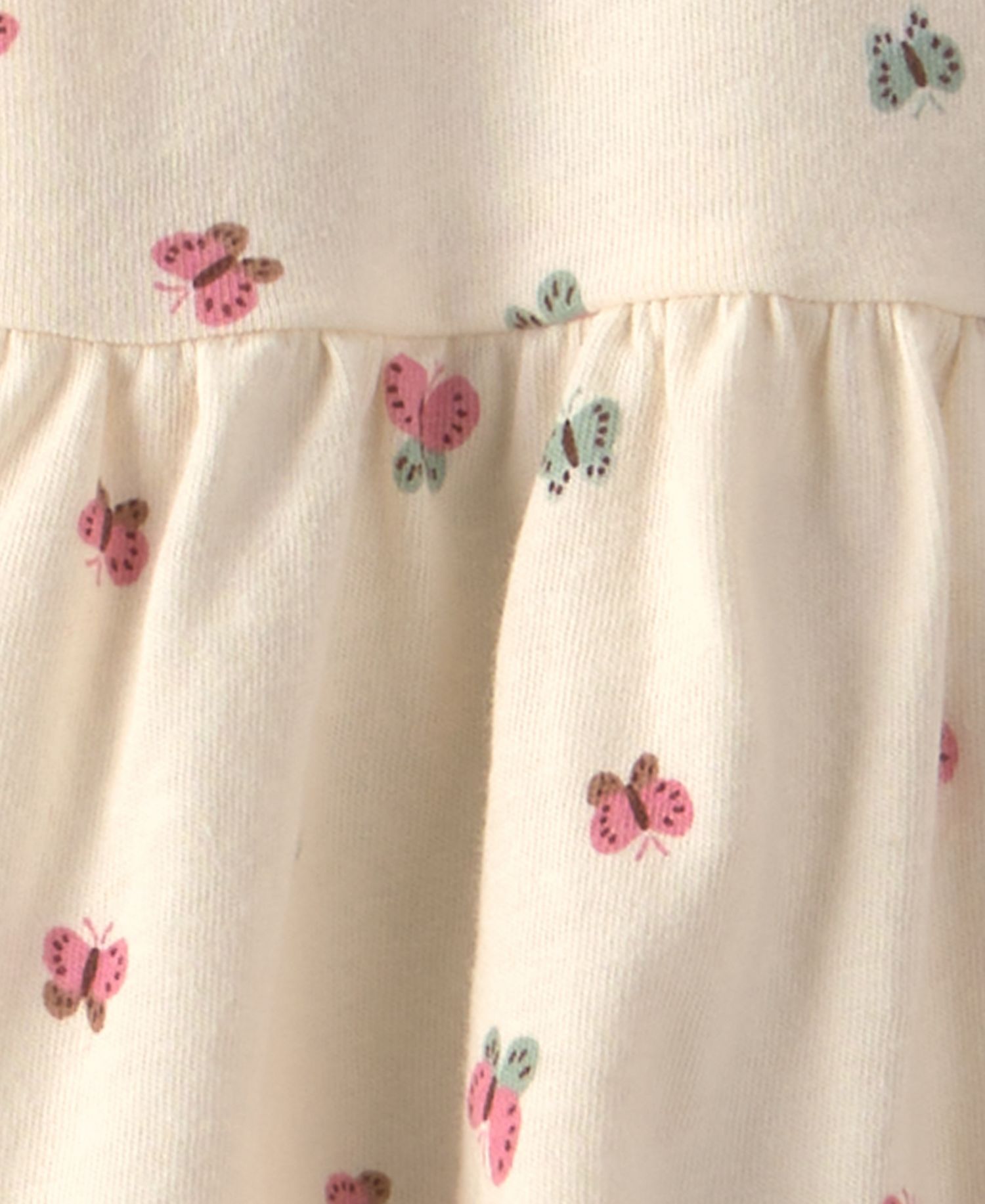 Baby Girls' Butterfly-Print Long-Sleeve Top & Pants, 2-Piece Set