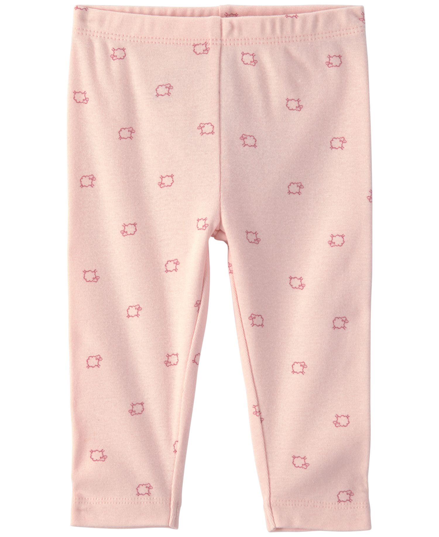 Baby Girls' Sheep Long-Sleeve Bodysuit and Pants, 3-Piece Set