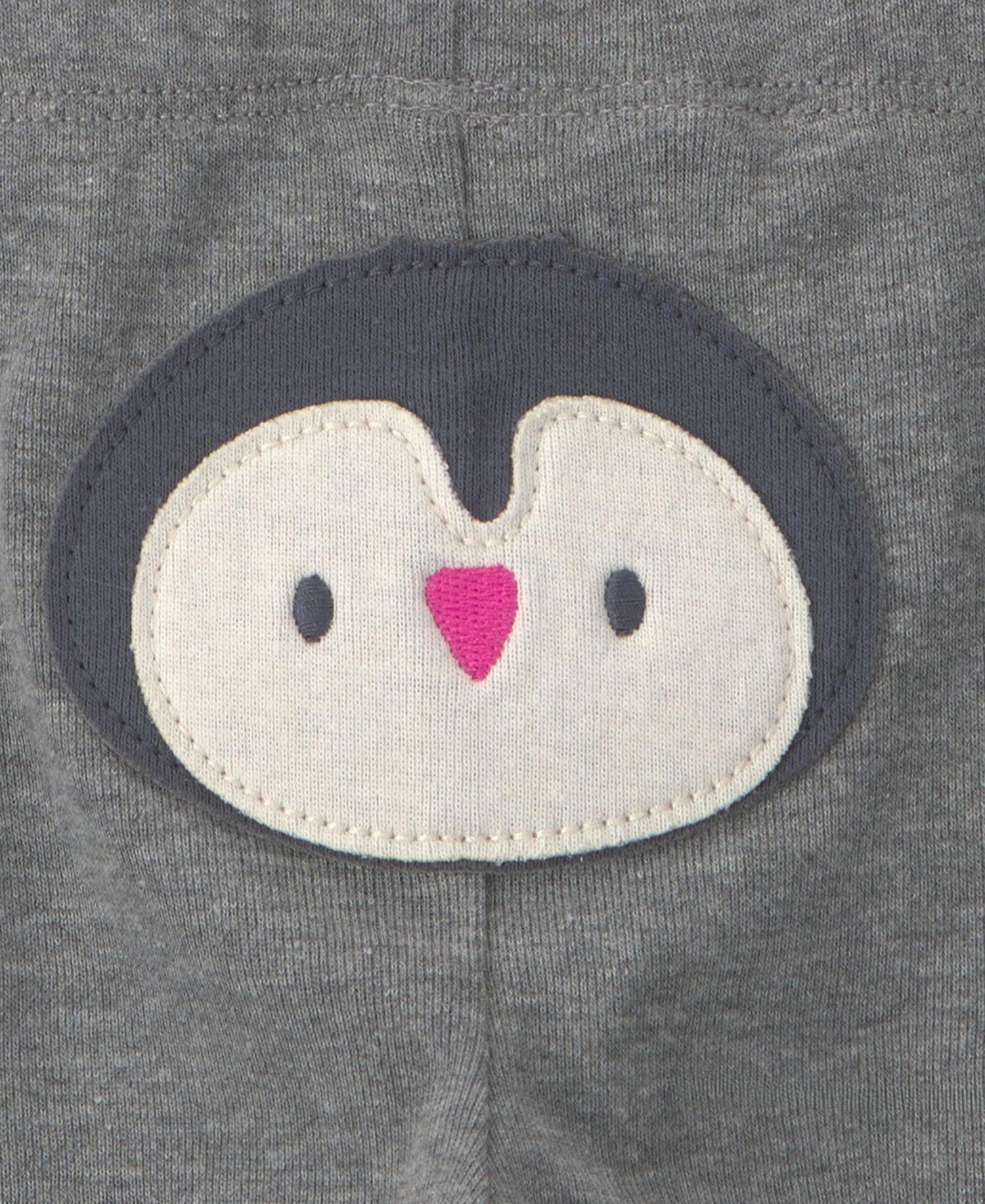 Baby Girls' Penguin Long-Sleeve Bodysuits and Pants, 3-Piece Set
