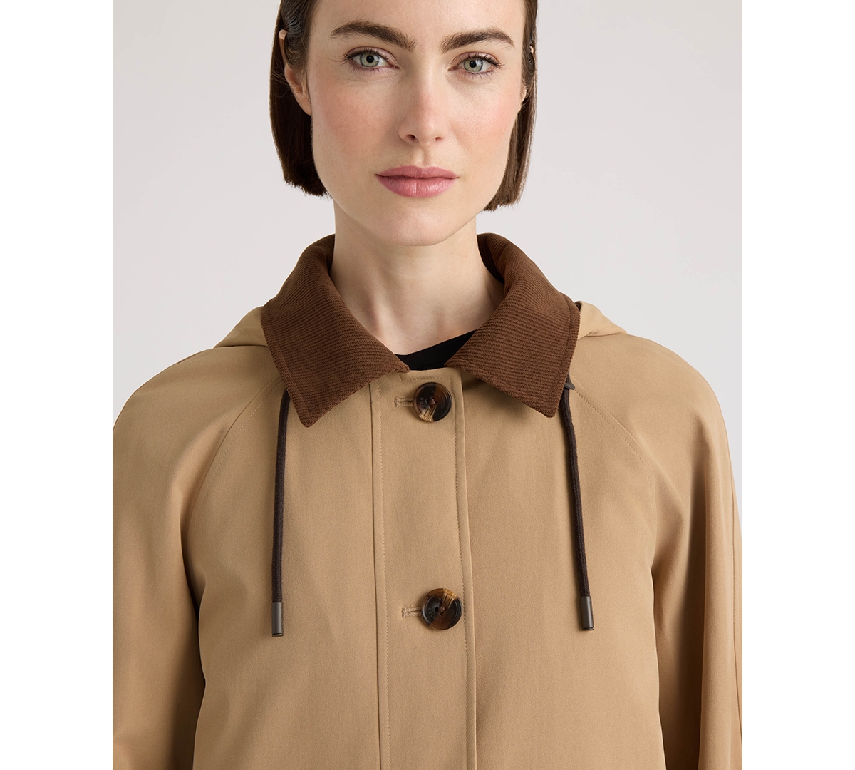 Hunter Women's Daisy Padded Longline Hooded Trench Coat