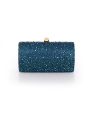Woman's Fern Crystal Minaudiere