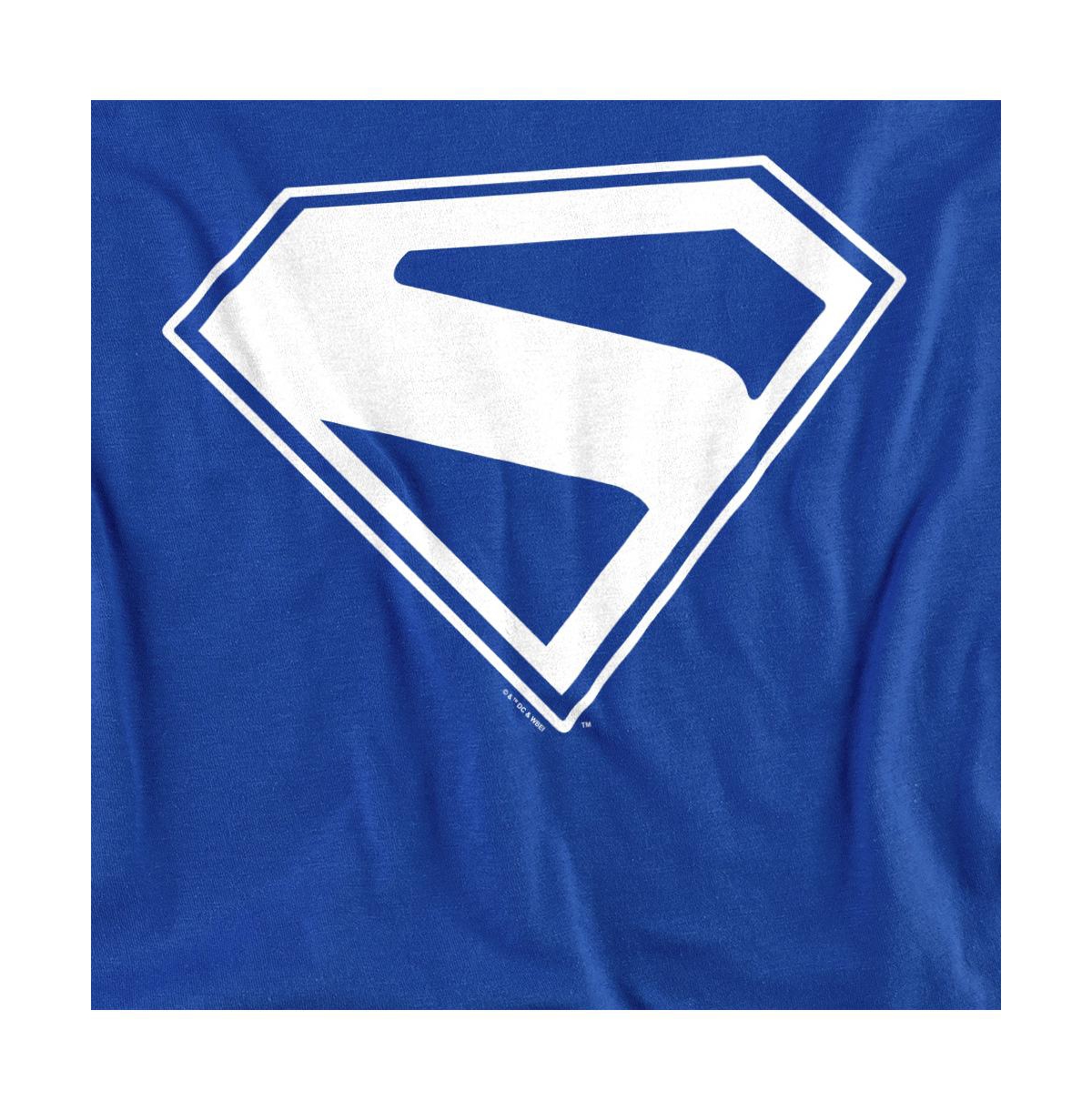 Superman Men's 2025 New Logo Long-Sleeve Graphic Crewneck Sweatshirt