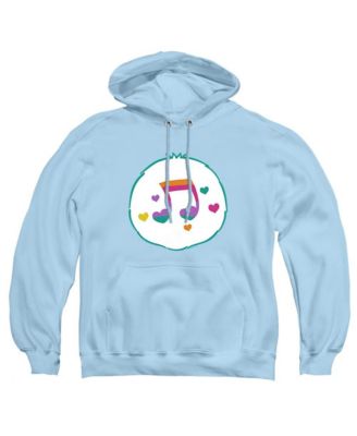 Men's Heart Song Belly Graphic Kangaroo Pocket Pullover Hoodie