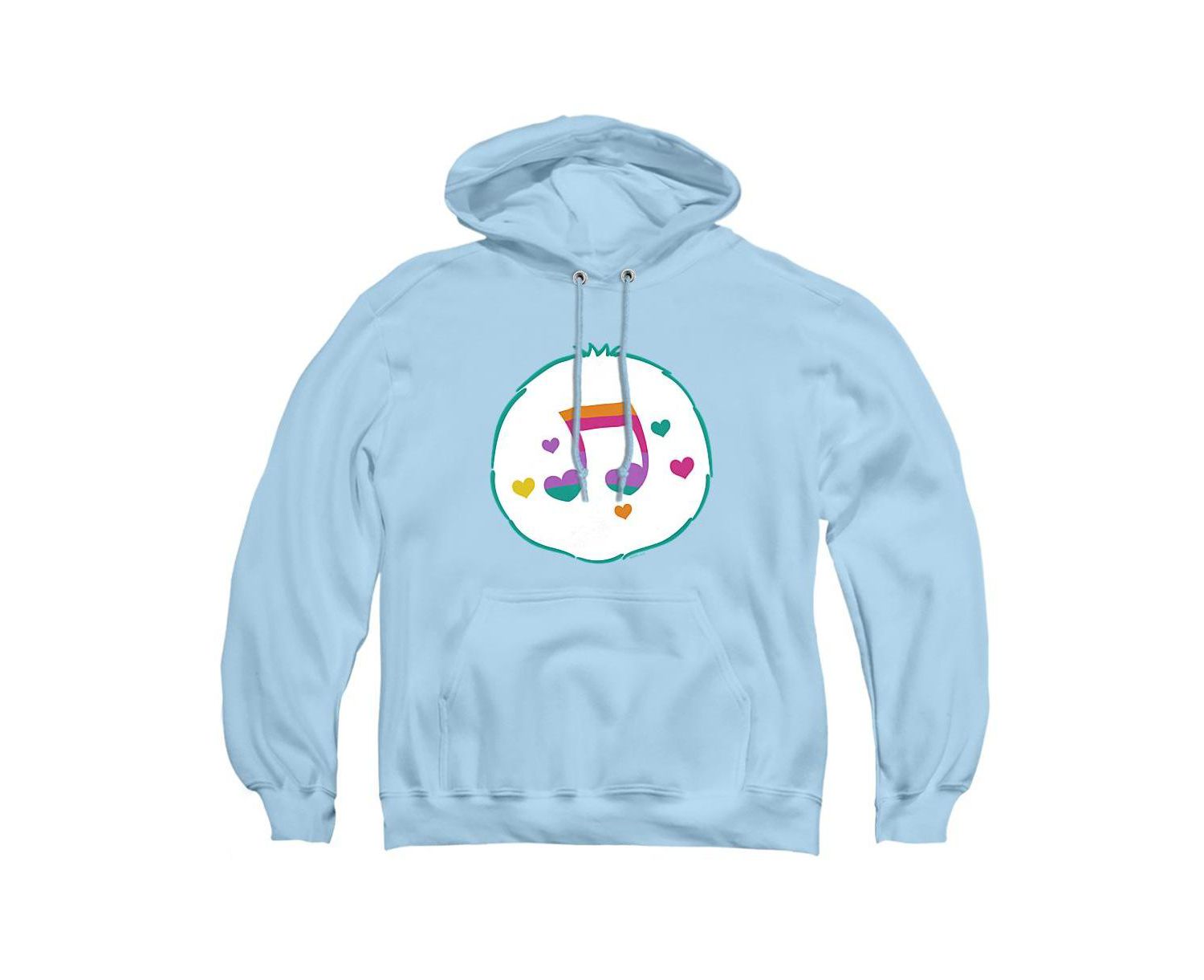 Men's Heart Song Belly Graphic Kangaroo Pocket Pullover Hoodie