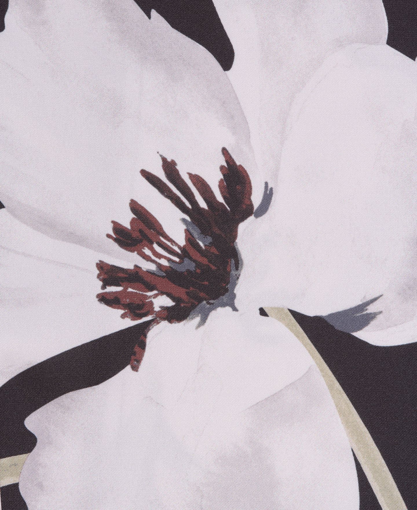 Женское платье Donna Karan New York Floral Asymmetrical Hem Boat Neck Midi, цвет: Чёрный / Слоновая кость разноцветный — фото 7