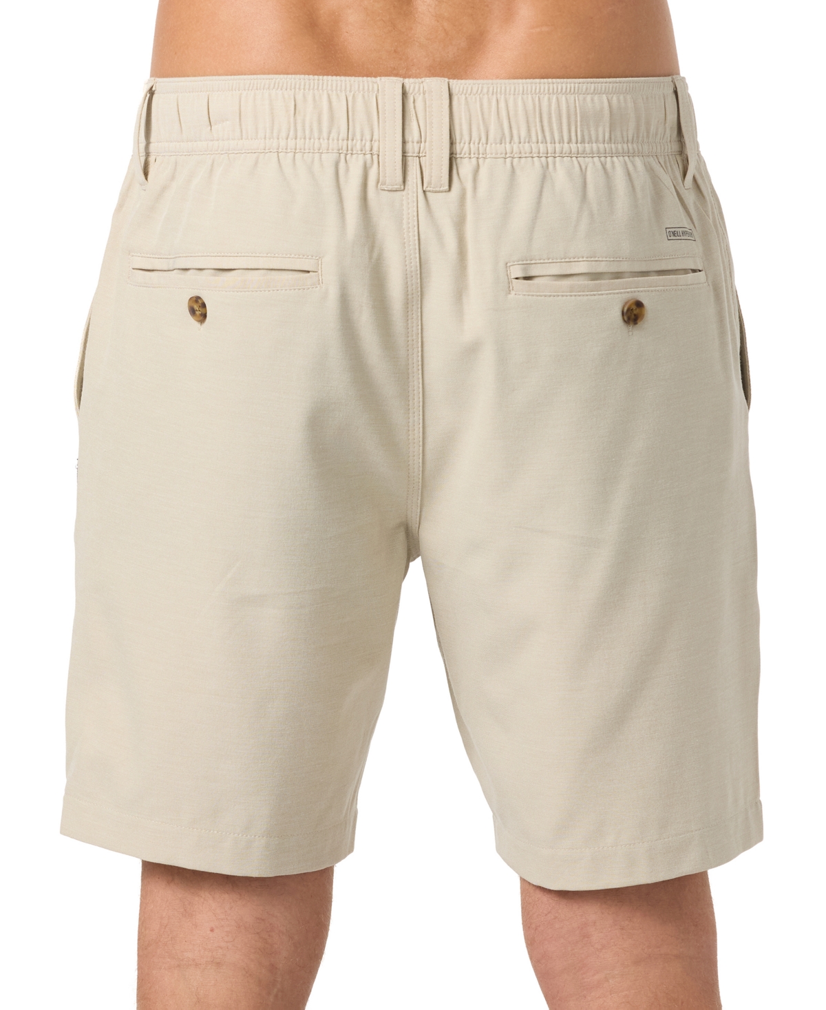 O'Neill Men's Reserve Light Check Hybrid Elastic Waist Shorts, 8" Inseam