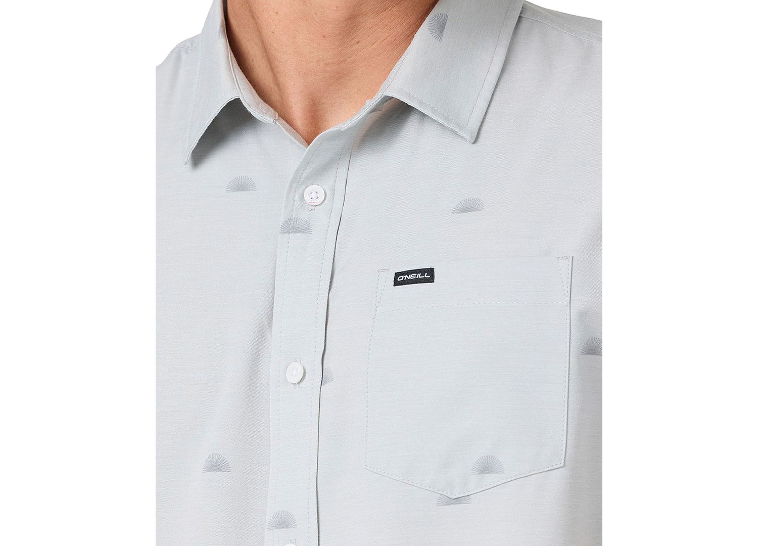 Men's Button-Up Collared Print Shirt