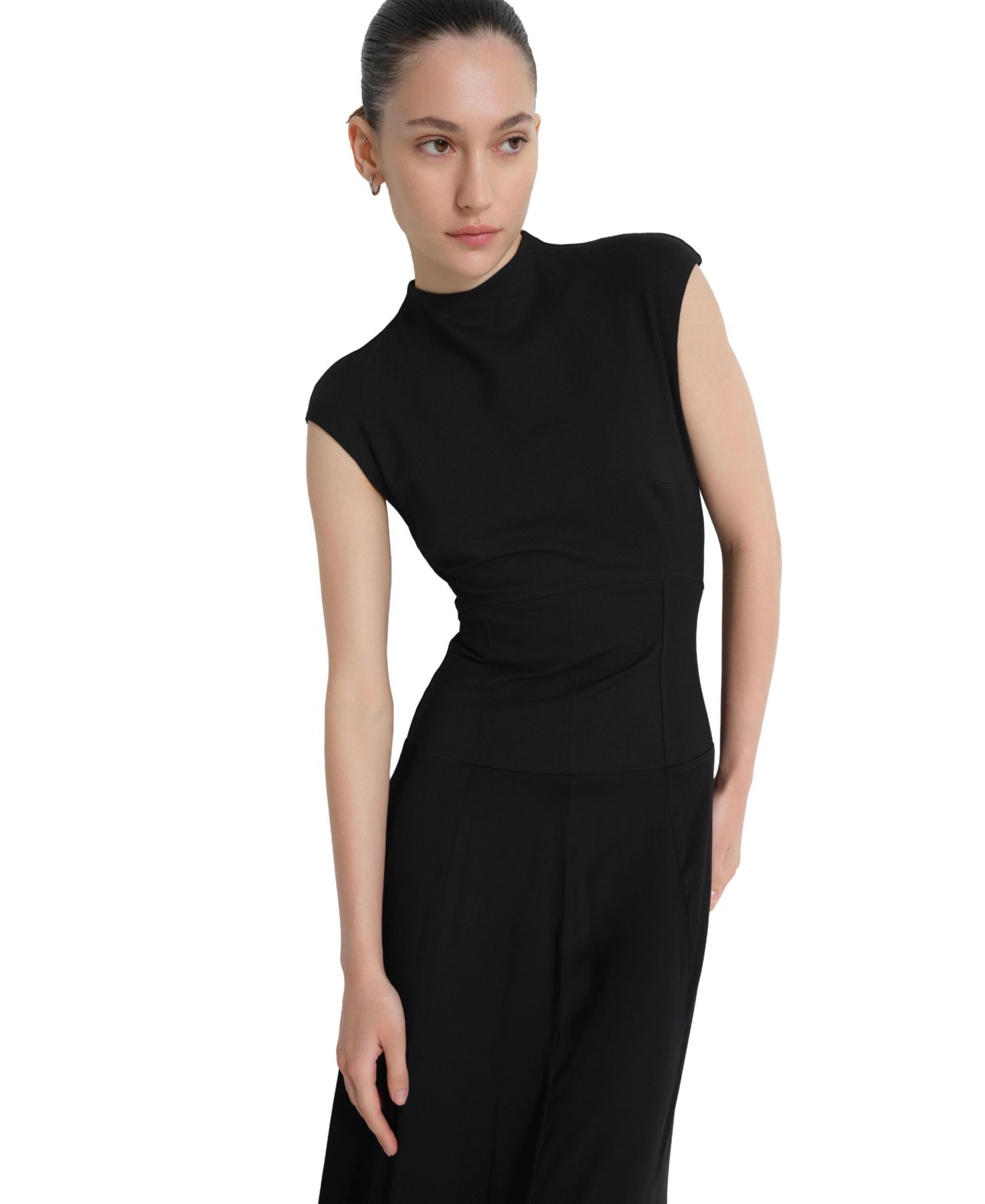 Women's Haru High-Neck Drop-Waist Maxi Dress