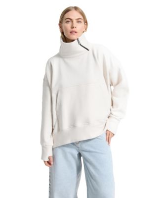 Women's Boerum Mock-Neck Oversized French-Terry Pullover Sweatshirt