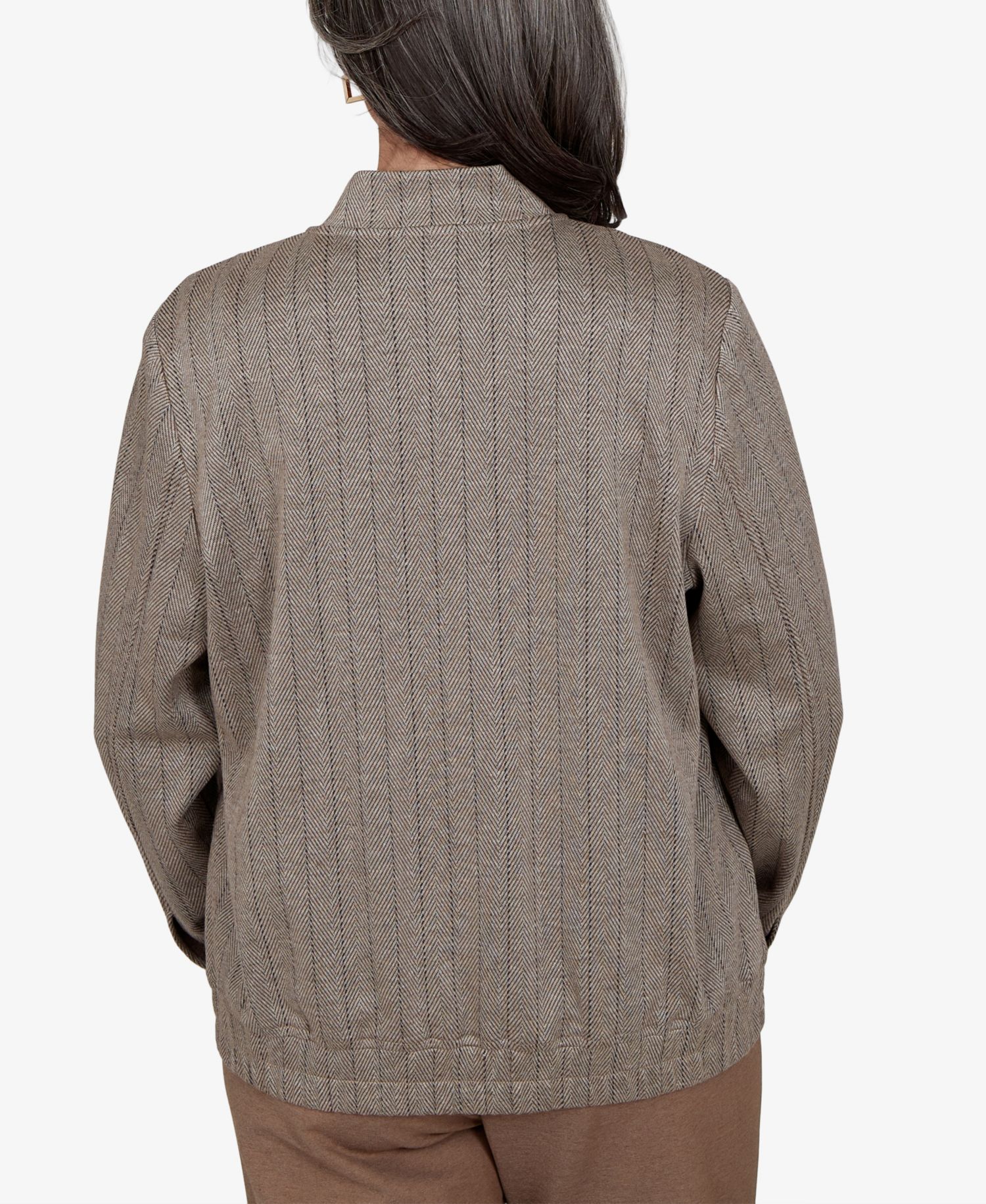 Women's Stripe Bomber Jacket