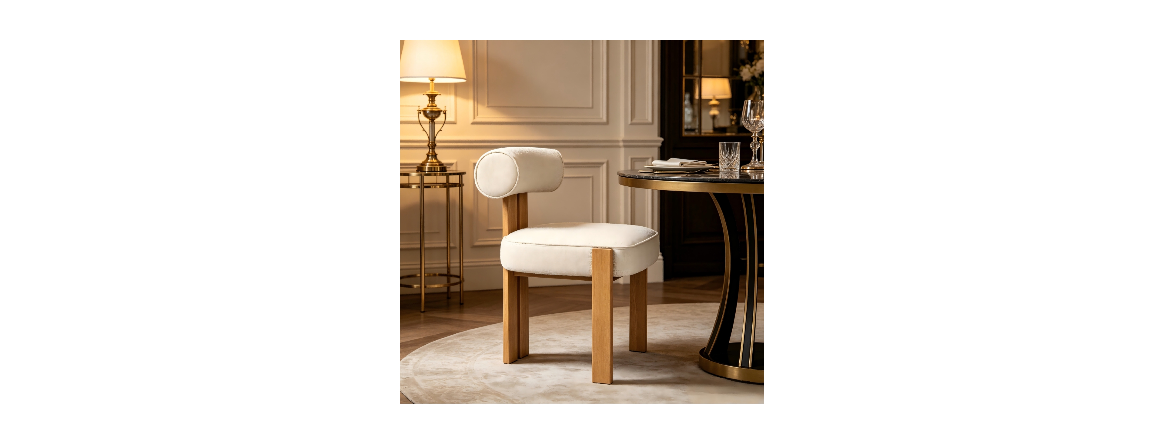 Streamdale Furniture Modern Upholstered Fabric Dining Chair