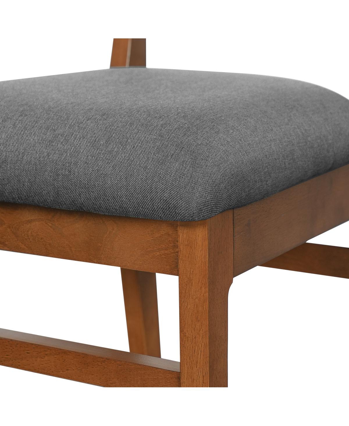 Streamdale Furniture Upholstered Mid-Century Modern Dining Chairs Set of 4