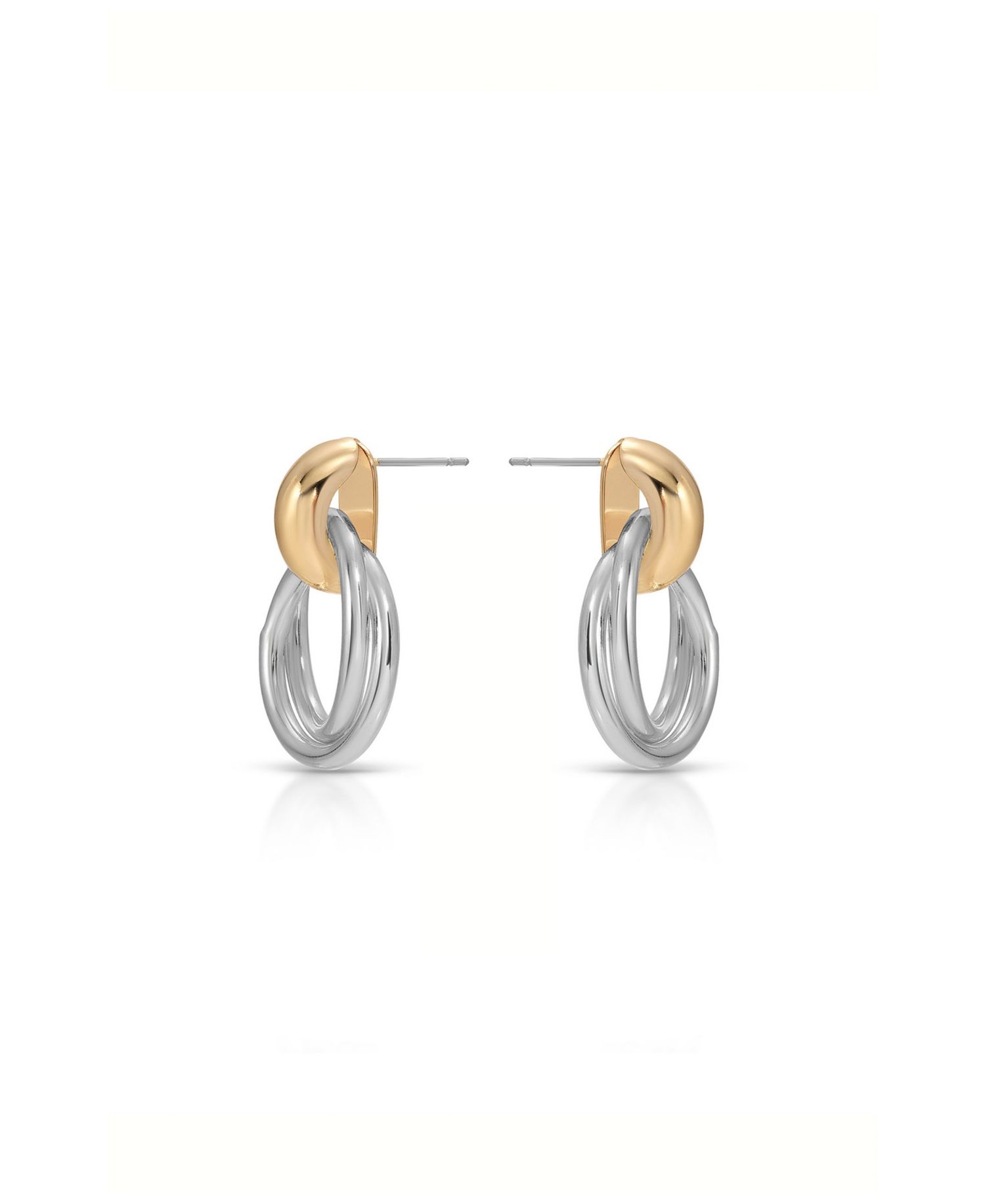 Interlocking Duo Stud Earrings