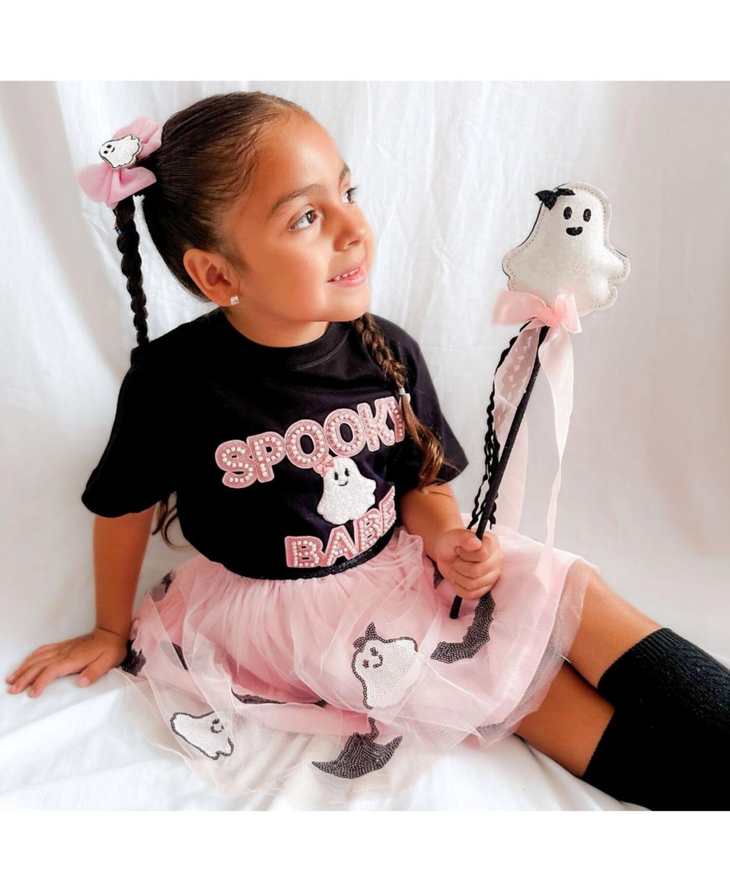 Футболка Sweet Wink Spooky Babe Patch Halloween Short Sleeve для девочек — фото 2