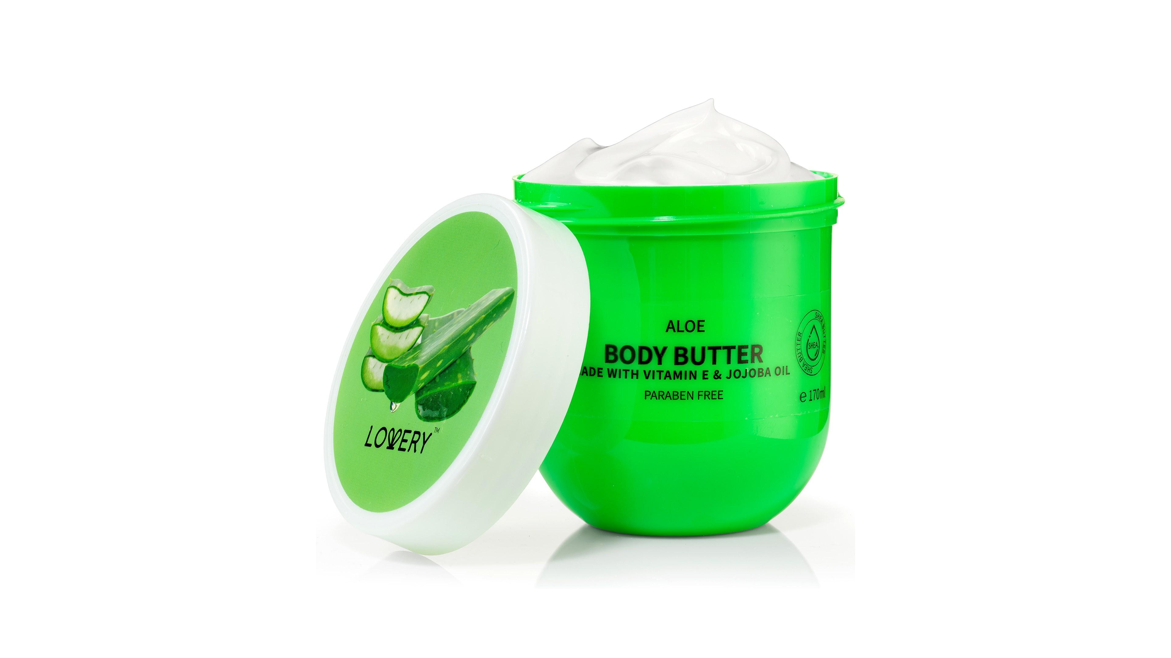 Lovery Aloe Scented Whipped Body Butter, Body Care Cream