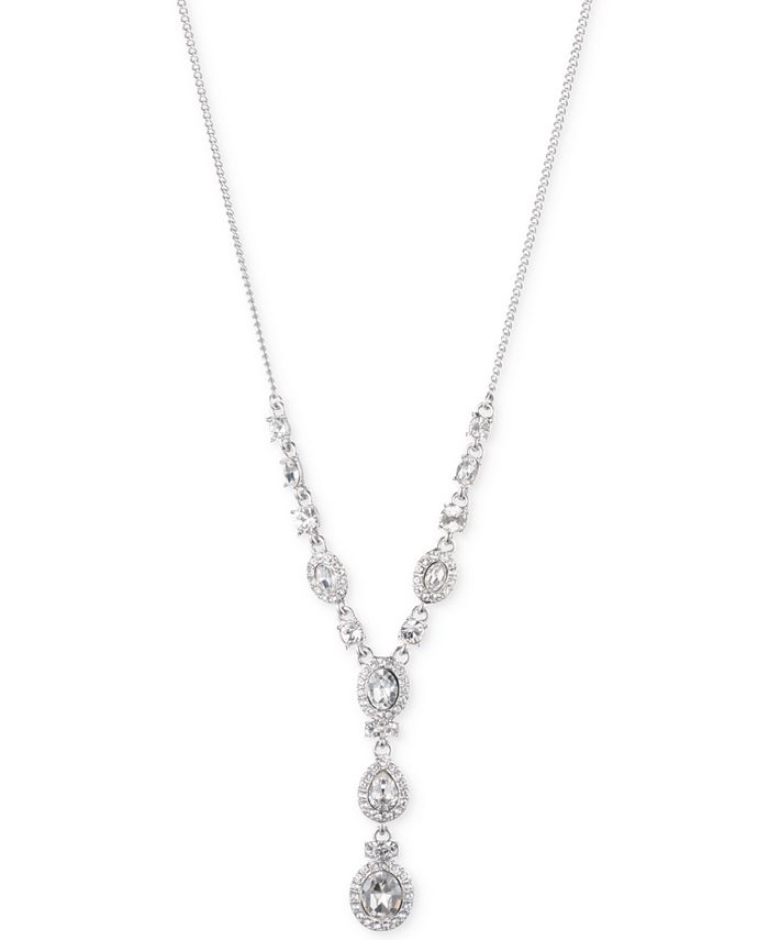 Givenchy - Multi-Crystal and Pav&eacute; Lariat Necklace