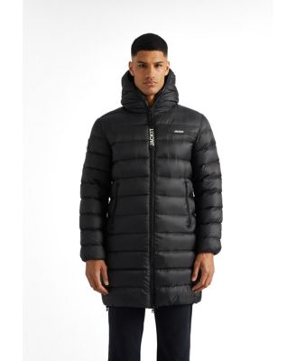 Men's Quilted Longline Puffer Coat
