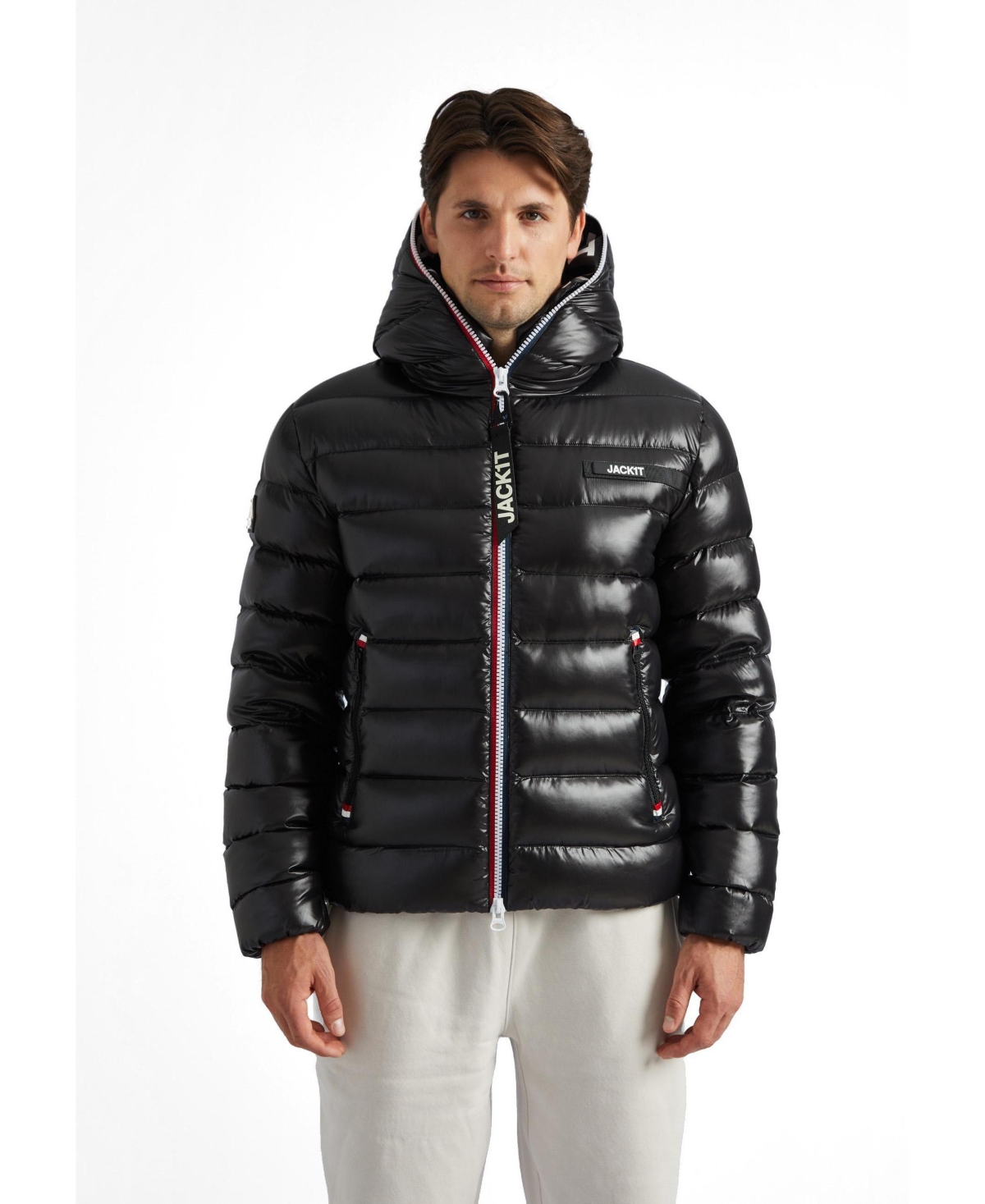JACK1T Men's Hooded Insulated Puffer