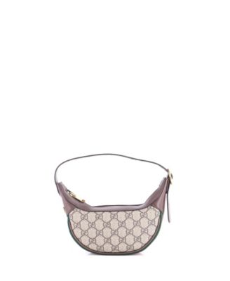 Mini Ophidia Half Moon Bag GG Coated Canvas