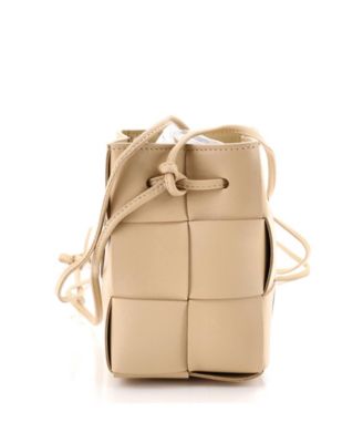 Mini Cassette Bucket Bag Maxi Intrecciato Leather