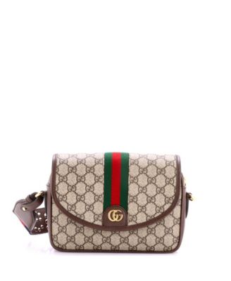 Small Ophidia Flap Shoulder Bag GG Coated Canvas