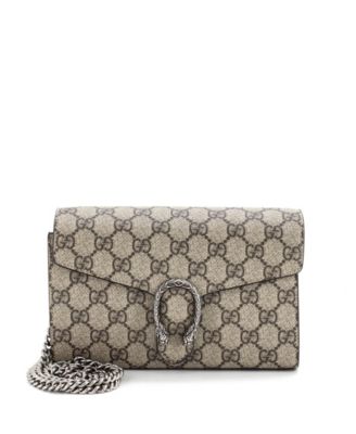 Small Dionysus Chain Wallet GG Coated Canvas