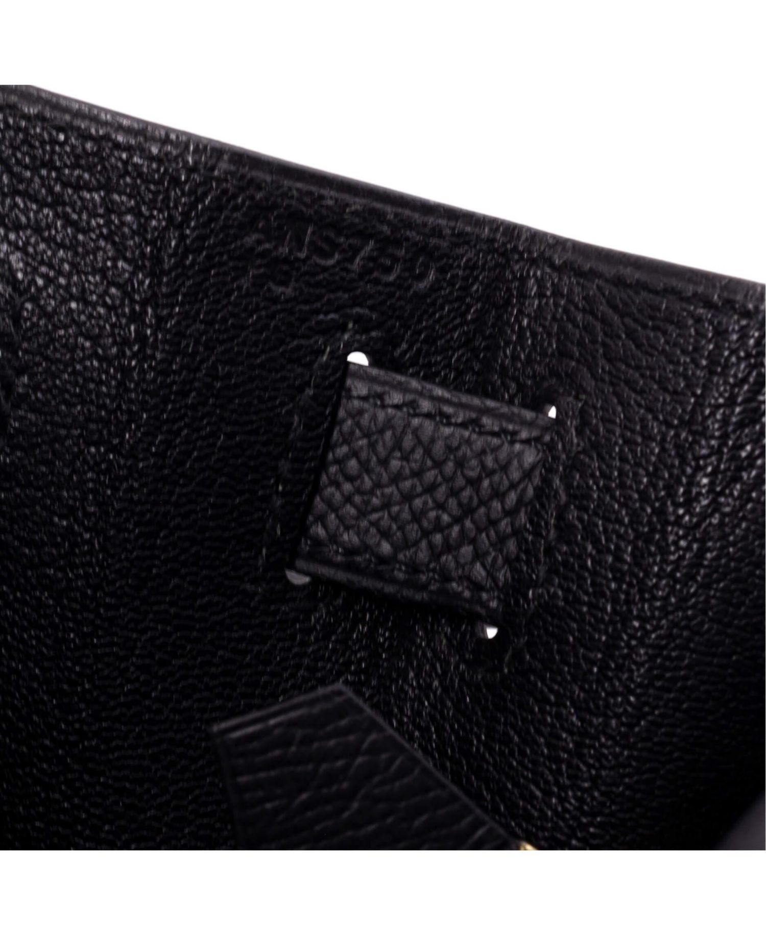 Pre-Owned Hermes Kelly 28 Handbag Black Epsom with Gold Hardware