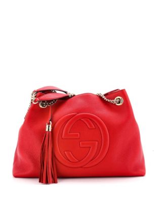 Medium Soho Chain Strap Shoulder Bag Leather