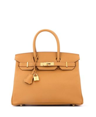 Pre-Owned Hermes Birkin 30 Handbag Brown Epsom with Gold Hardware